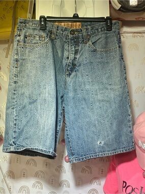 Men's Classic Light Blue Denim Jean Shorts — Relaxed Fit